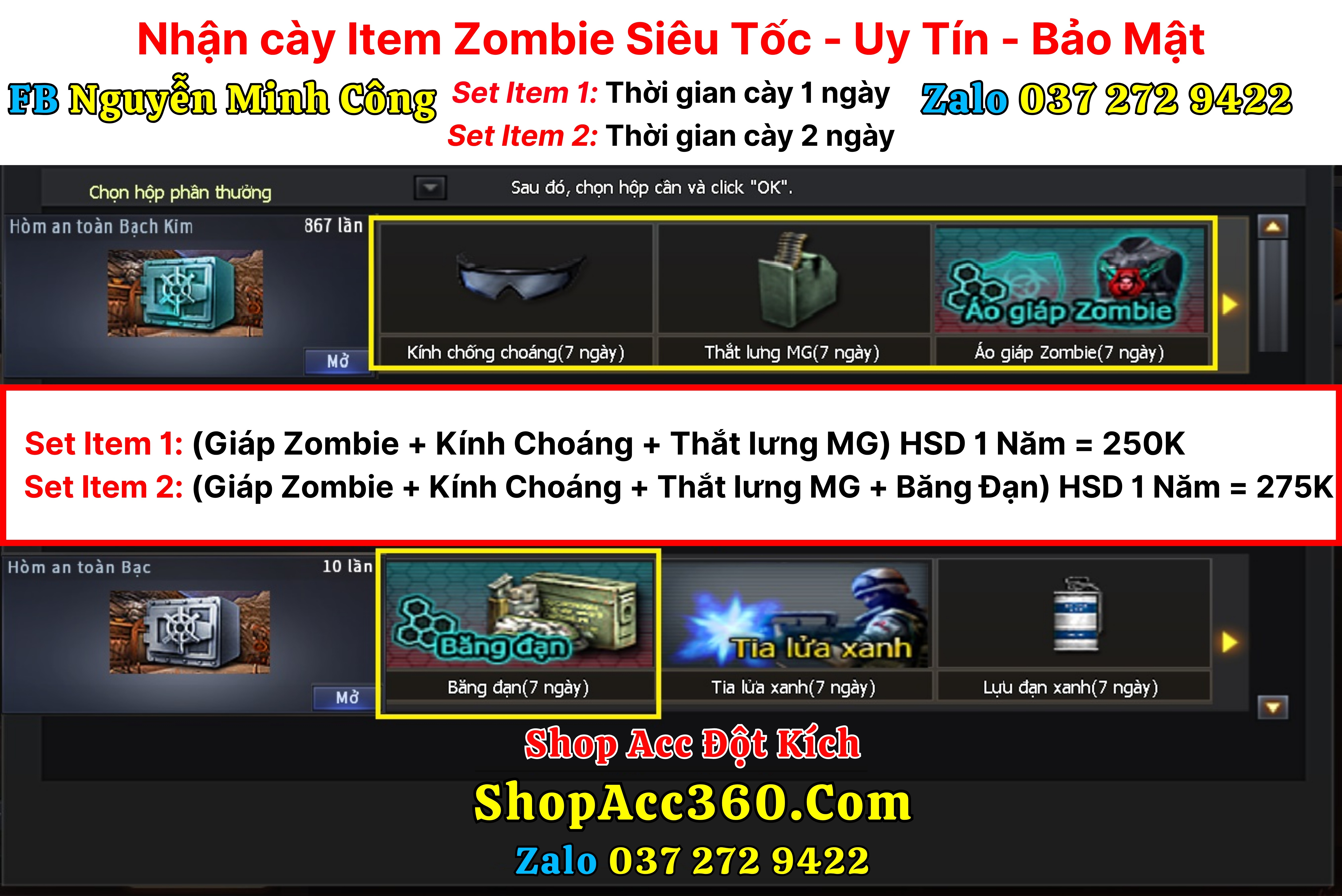 NHẬN CÀY ITEM ZOMBIE SIÊU TỐC
